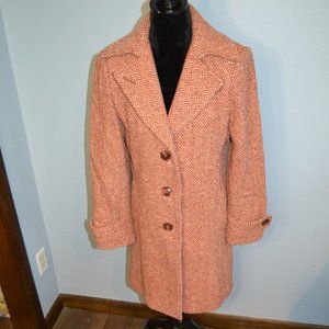Vintage Cabi pink/peach wool coat (size 6)